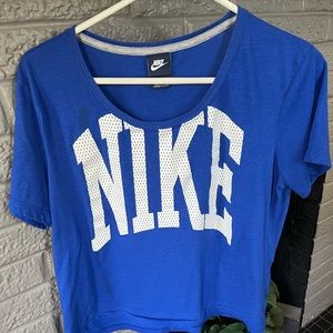 Blue Nike shirt